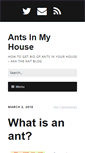 Mobile Screenshot of antsinmyhouse.com